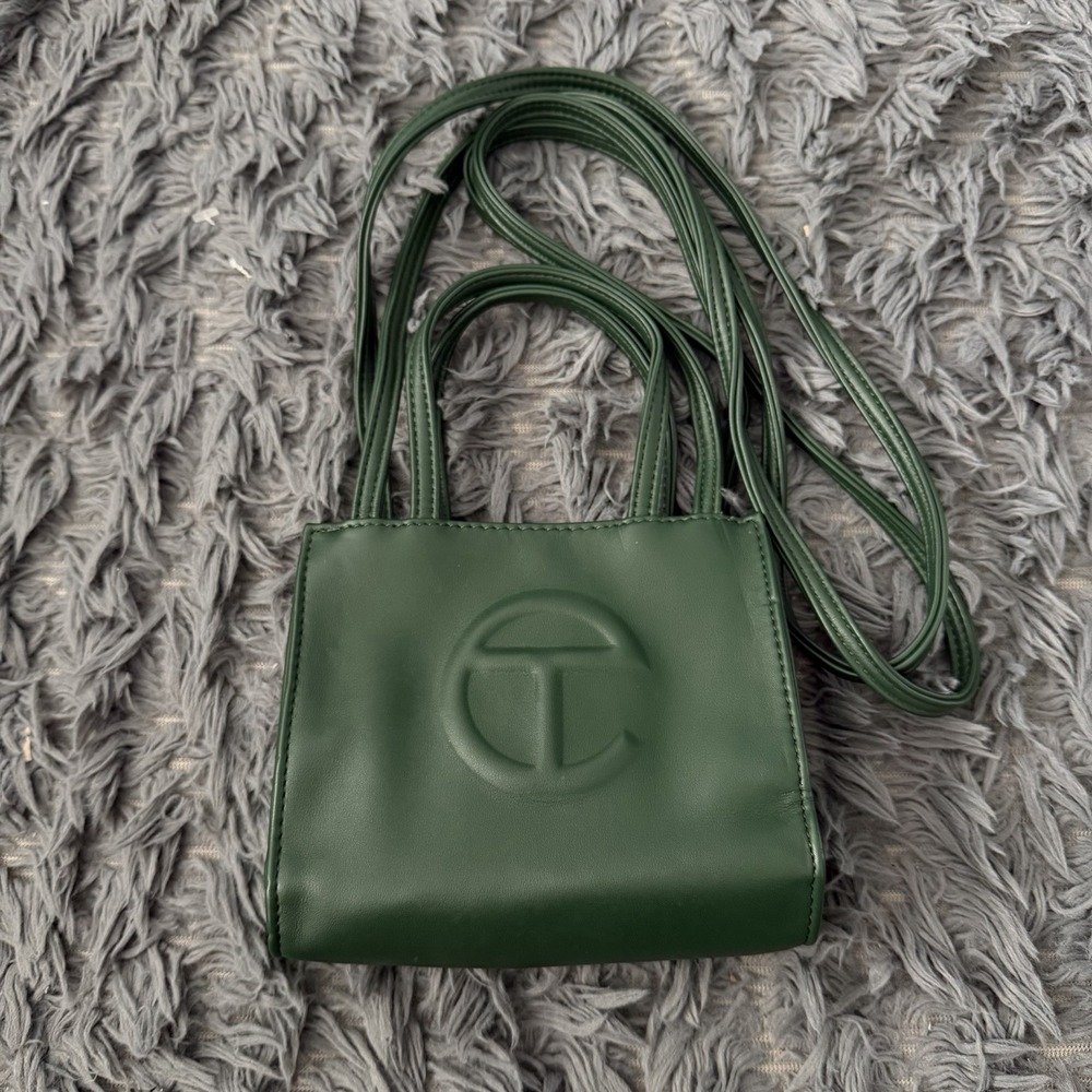 Telfar Mini Shopping Bag in Dark Olive